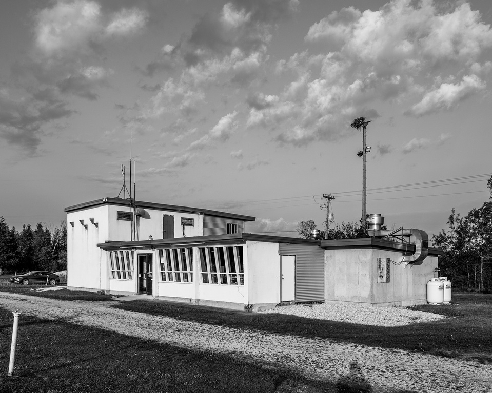 Port Elmsley Drive-In Theatre in black and white by Frank Fenn IDEA3 Photography