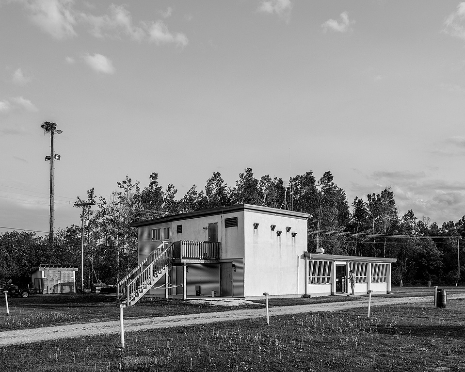 Port Elmsley Drive-In Theatre in black and white by Frank Fenn IDEA3 Photography