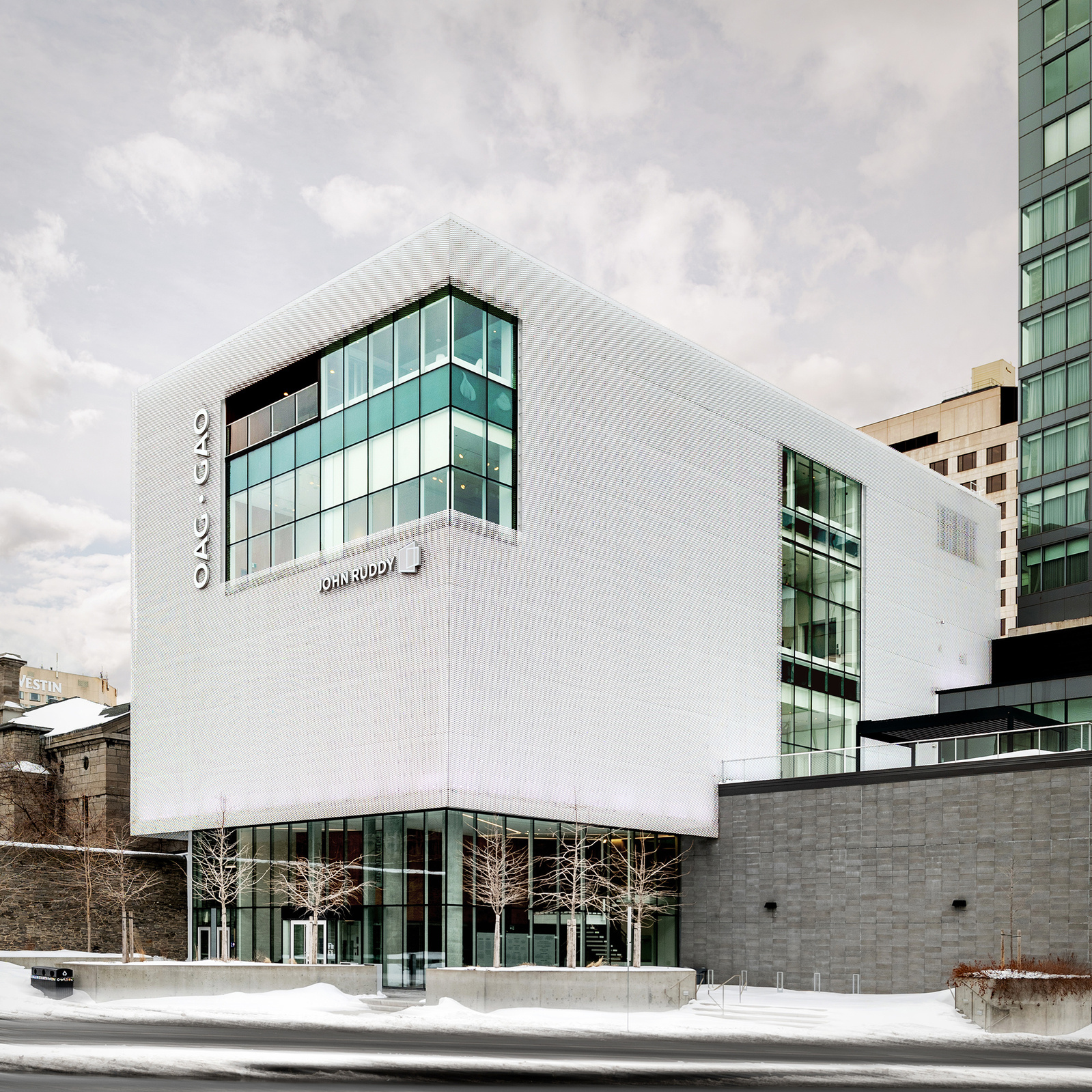 Ottawa Art Gallery in winter by Frank Fenn Architectural Photographer