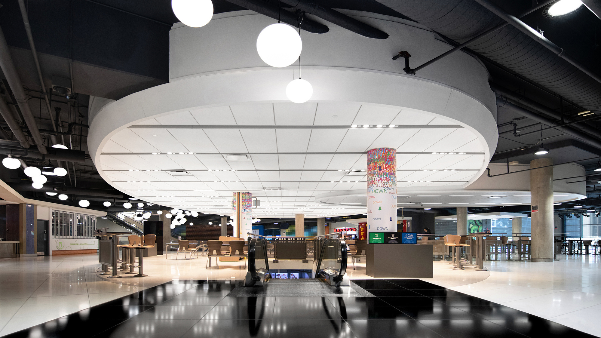 The Tenor Toronto food court architectural photograph by Frank Fenn Canadian Photographer