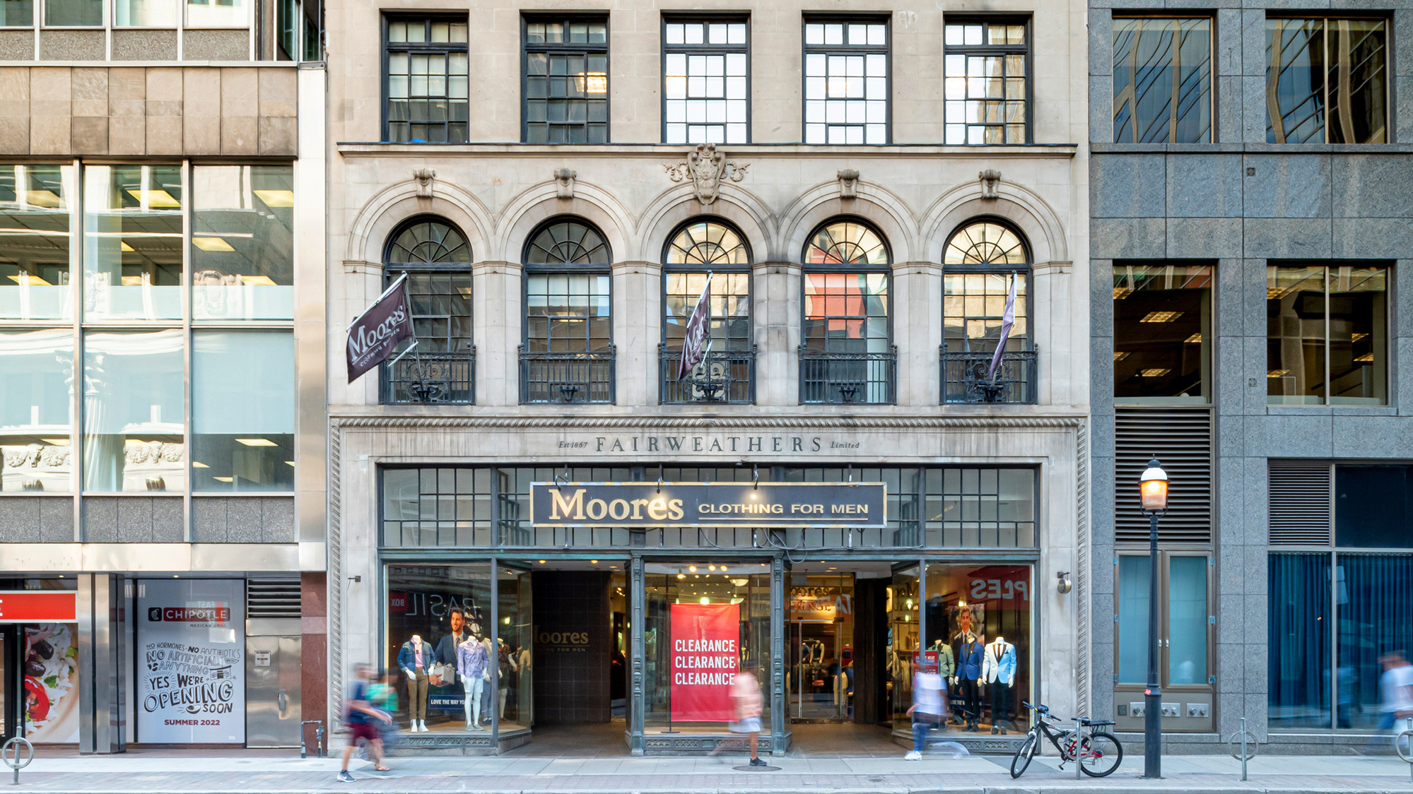 Scotia Plaza Moores store on Yonge street architectural photograph by Frank Fenn Canadian Photographer