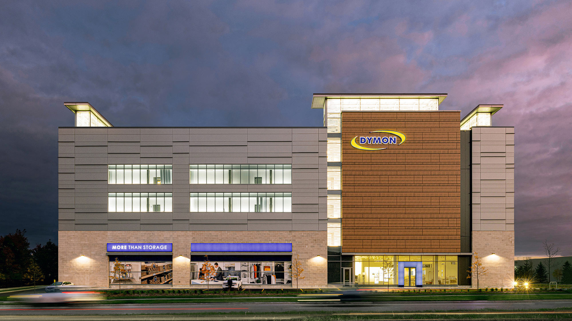 DYMON in Barrhaven Ottawa blue hour architectural photograph by Frank Fenn Canadian Photographer