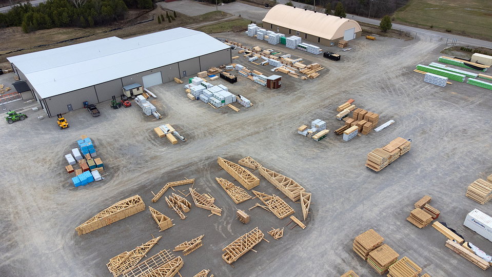 Drone photography of a factory in Smiths Falls Ontario by Frank Fenn IDEA3