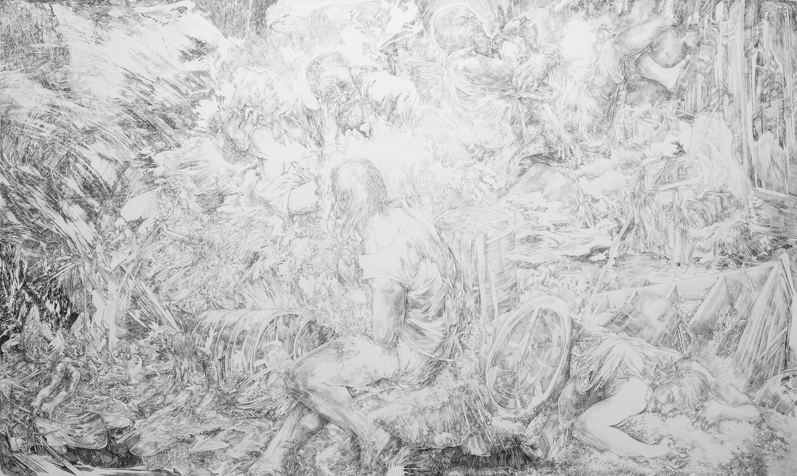 the glitch crayon graphite stylo encre clara marciano dessin