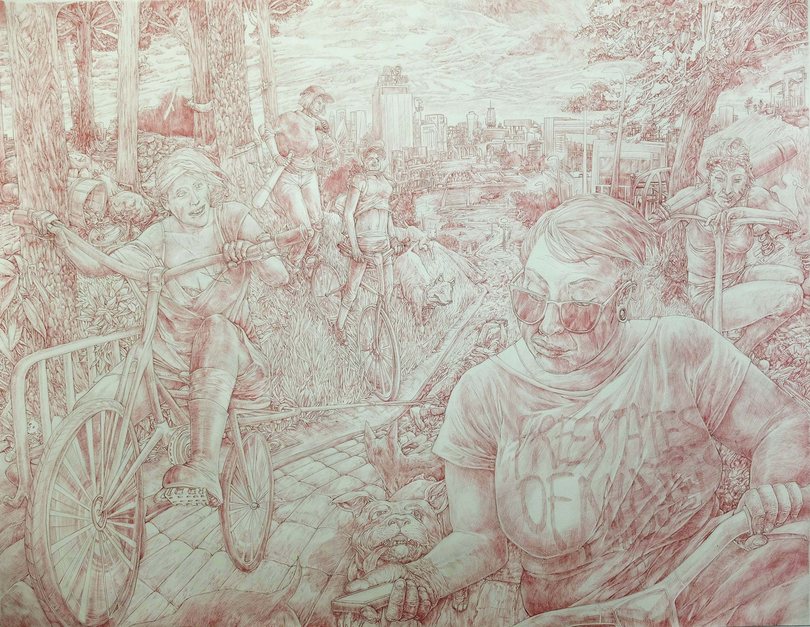 free state of mussels crayon graphite stylo encre clara marciano dessin