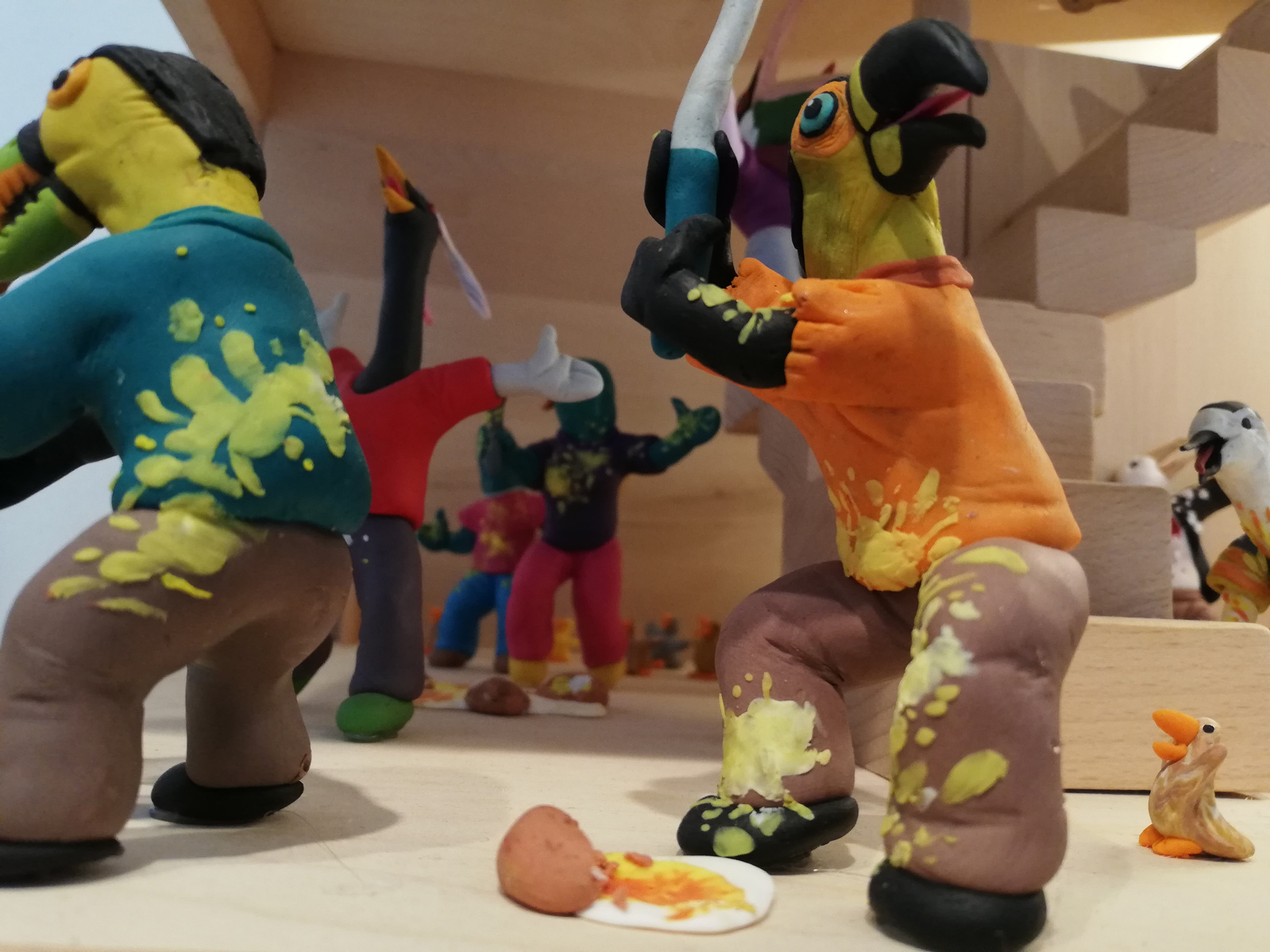 du plomb dans l'aile pâte à modeler plasticine scène personnage clara marciano
