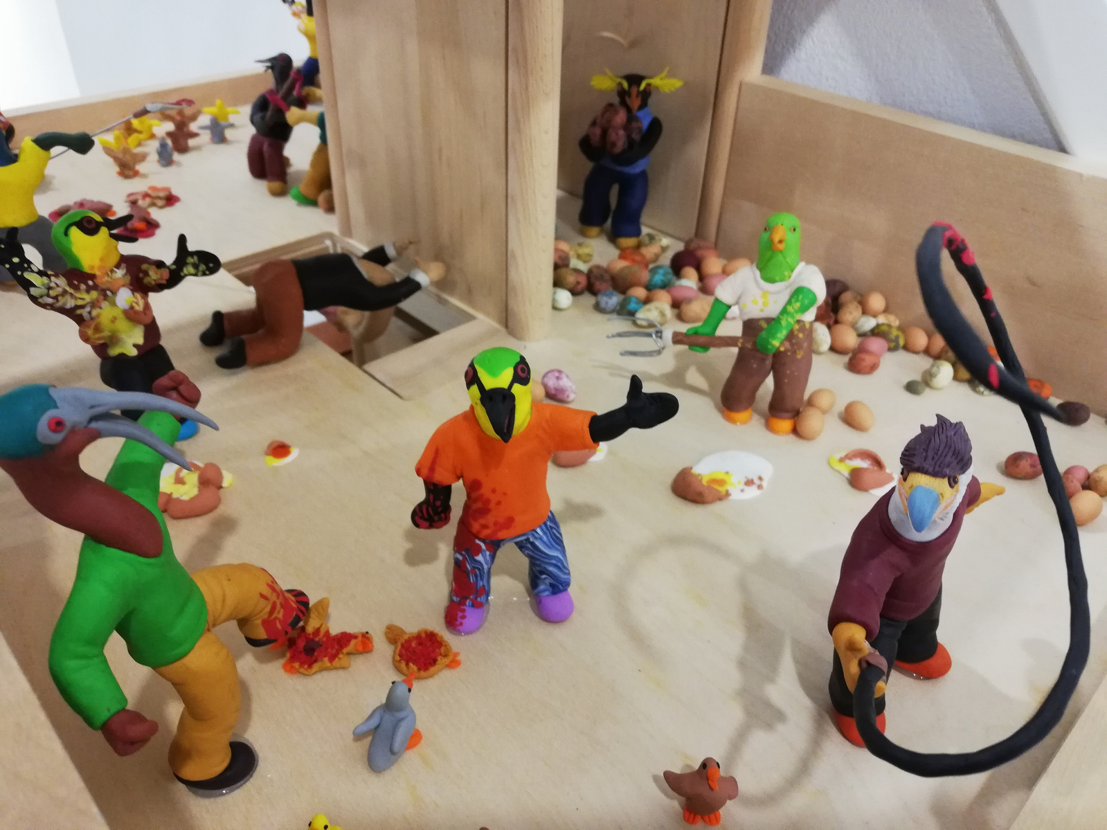 du plomb dans l'aile pâte à modeler plasticine scène personnage clara marciano