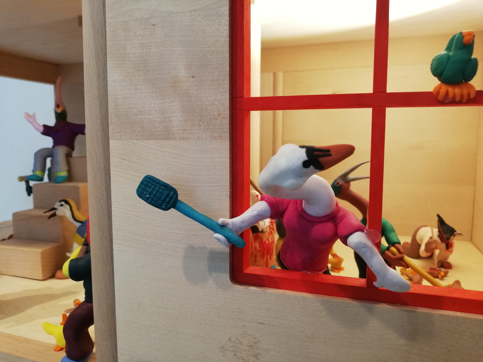 du plomb dans l'aile pâte à modeler plasticine scène personnage clara marciano