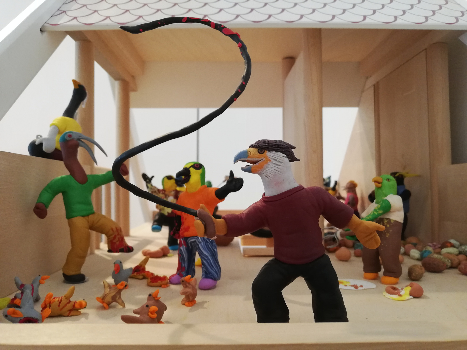du plomb dans l'aile pâte à modeler plasticine scène personnage clara marciano
