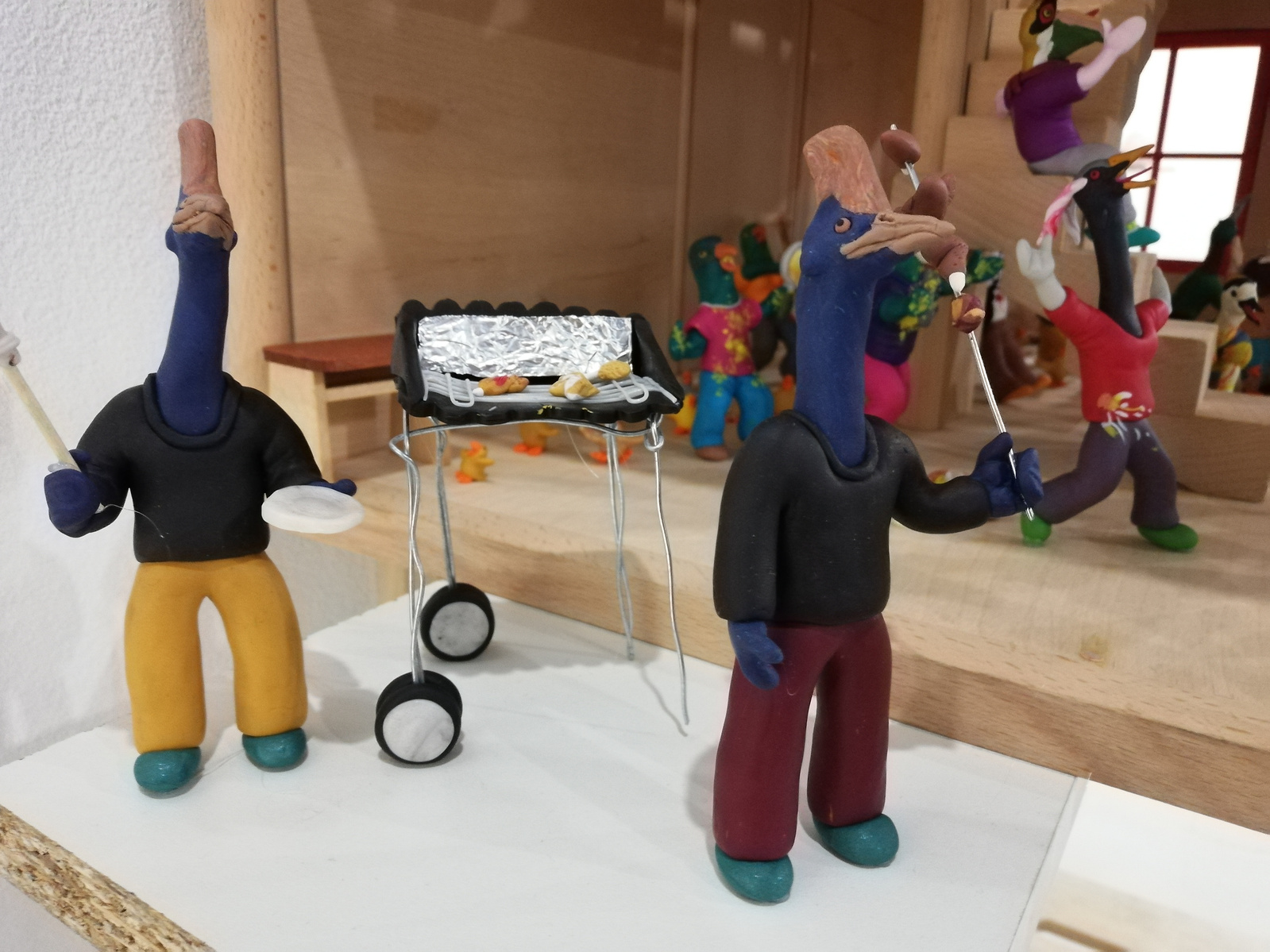 du plomb dans l'aile pâte à modeler plasticine scène personnage clara marciano