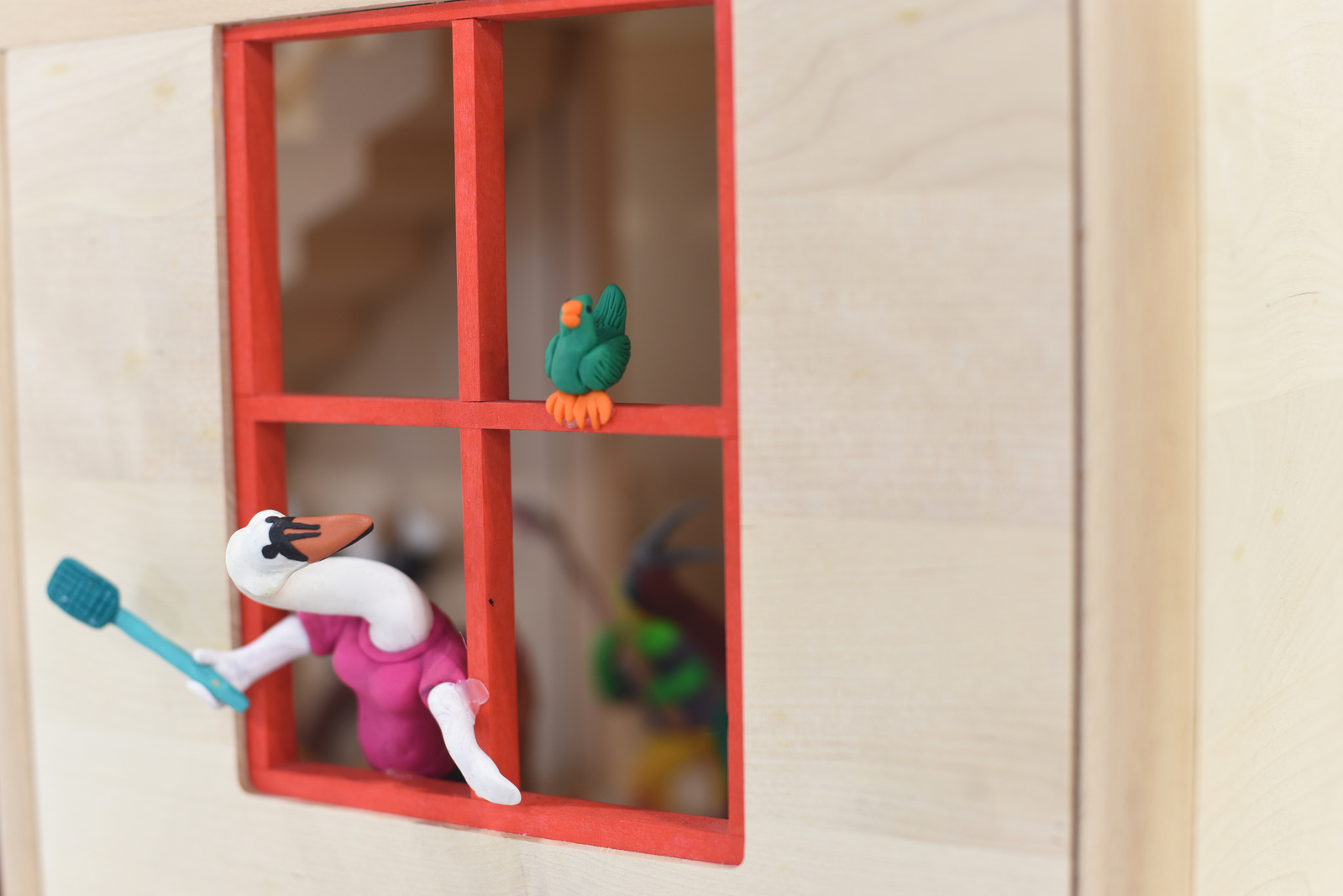 du plomb dans l'aile pâte à modeler plasticine scène personnage clara marciano la science à la maison