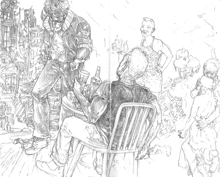 carnet ancien crayon graphite stylo encre clara marciano dessin croquis observation