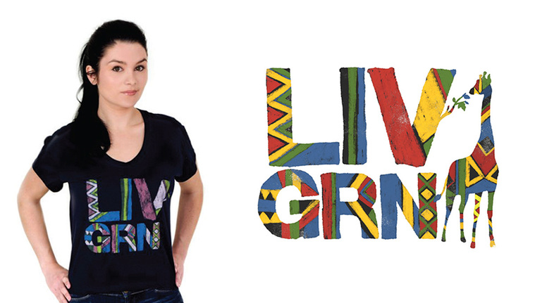 Liv Grn apparel graphic design by Justine Szeto