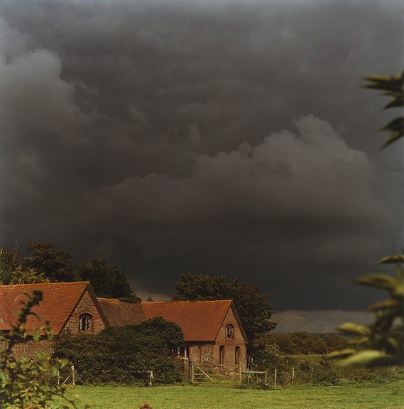 Arundel, dark sky, landscape, storm, Nature, architecture, antiquity, field, UK