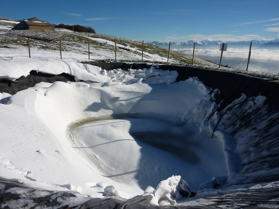 stockage d'eau haute montagne