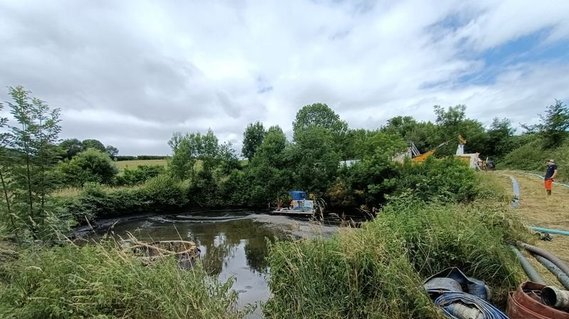 Curage et hygiénisation de boues liquides