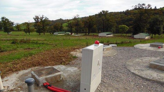 Installation d'un traitement SBR adapté aux effluents de l'abattoir de volaille.
