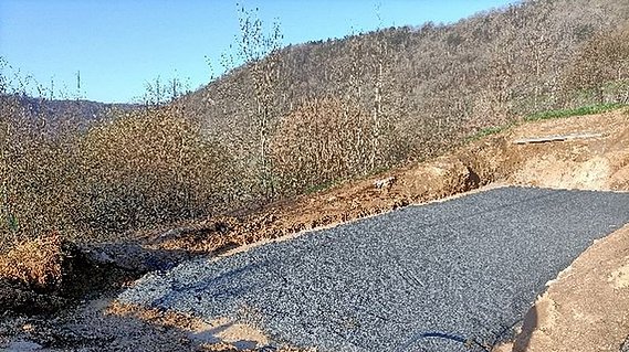 terrassement pour implantation station d'épuration SBR 300eh