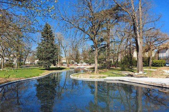 étanchéité du bassin d'agrément d'un jardin paysagé dans la région Tarnaise à l'Est de Toulouse (31)