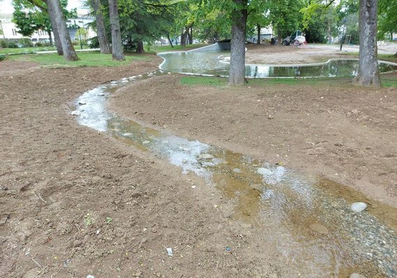 Étanchéité des bassins d'un jardin public