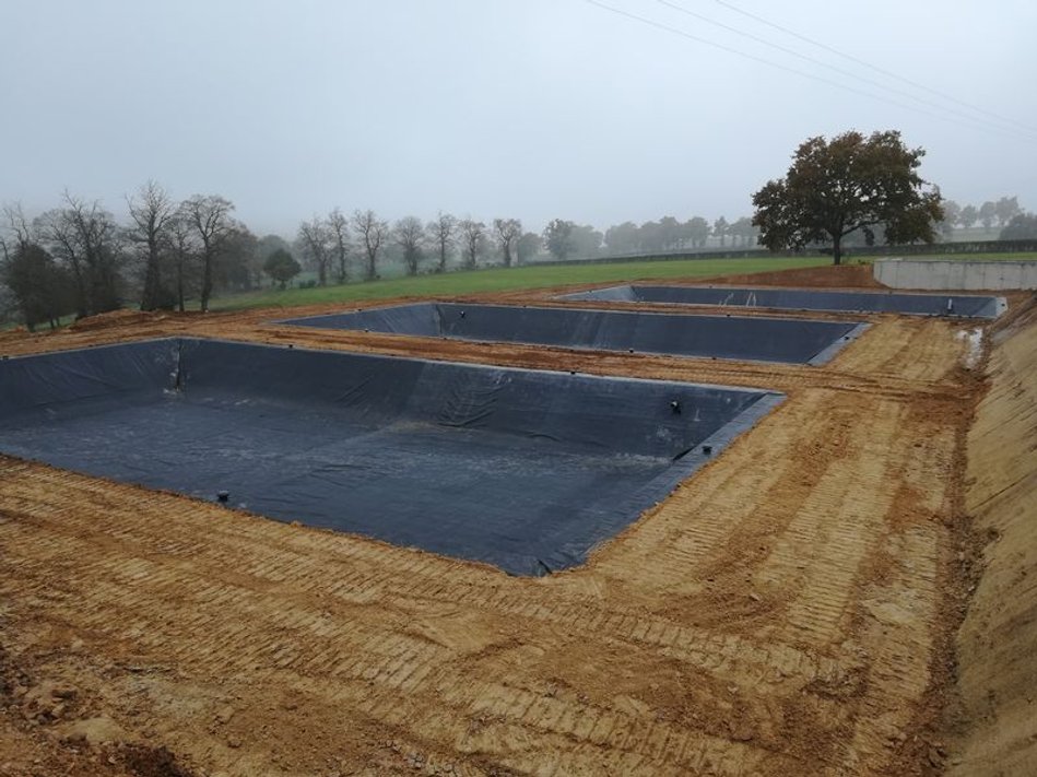 Réalisation de lagunes en géomembranes EPDM
