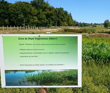 zone de rejet végétalisé