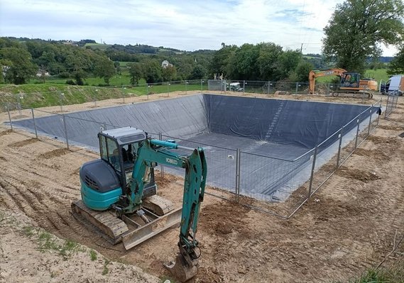 Stockage d'effluents-géomembrane-EPDM