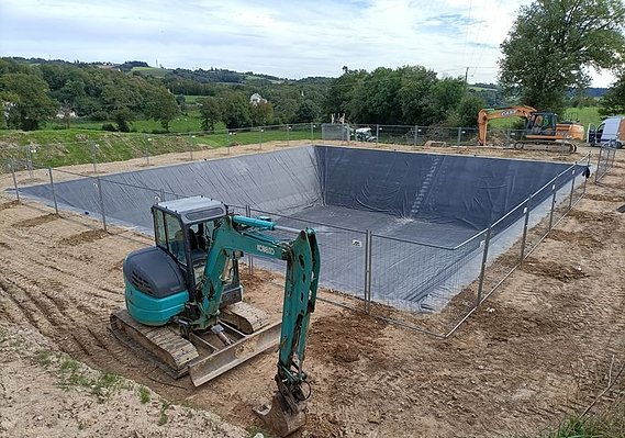 Stockage d'effluents-géomembrane-EPDM