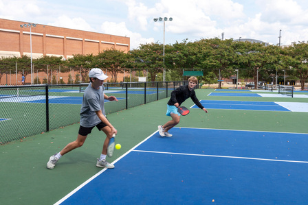 Pickleball on a Wednesday afternoon with students. Photo by Srijita Chattopadhyay&amp;amp;#x2F; Ole Miss Digital Imaging Services