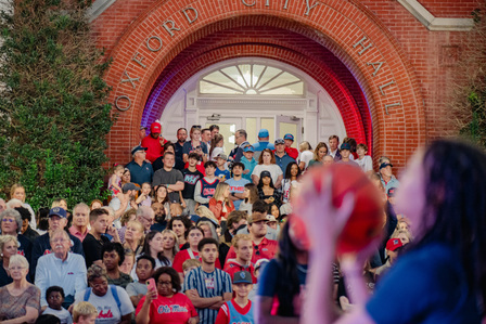 The Ole Miss men&amp;amp;#x27;s and women&amp;amp;#x27;s basketball teams partner with the City of Oxford to host the ninth Square Jam on Friday, Oct. 6. At the historic Oxford Square. Photo by Srijita Chattopadhyay&amp;amp;#x2F; Ole Miss Digital Imaging Services