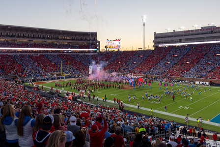 Ole Miss Football vs. Arkansas at Vaught-Hemingway Stadium on Saturday, Oct. 7, 2023. Photo by Srijita Chattopadhyay&amp;amp;amp;amp;amp;#x2F; Ole Miss Digital Imaging Services