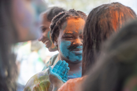 The Indian Student Association and the Nepalese Students Association collaboratively hosted Holi: Festival of Colors on Saturday, March 4, 2023 at the International Guest House. Holi is the South Asian festival of colors celebrated to rejoice the arrival 