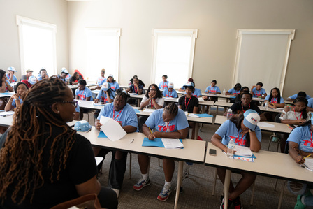Students attend the MOST Conference ACT Workshop with Dr. Ivy Archie and Stephanie Wales at Bryant Hall. Photo by Srijita Chattopadhyay&amp;amp;amp;amp;amp;#x2F; Ole Miss Digital Imaging Services