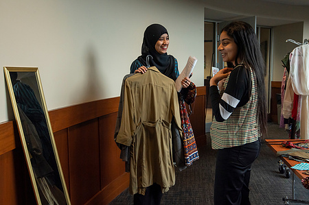 Career Center Clothes Closet Pop-Up on March 3, 2023 at Martindale Cole Student Services. Shyra Lynch, a career advisor at Career Center organized the event. Photo by Srijita Chattopadhyay&amp;amp;#x2F; Ole Miss Digital Imaging Services