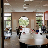 Espaces de vie commune dans la residence destinée à l'hébergement de personnes en grande difficulté.