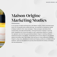Perfume brand, Maison Origine digital content and communication branding case study.