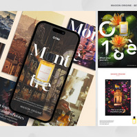 Perfume brand, Maison Origine digital content and communication branding case study.
