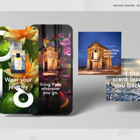 Perfume brand, Maison Origine digital content and communication branding case study.