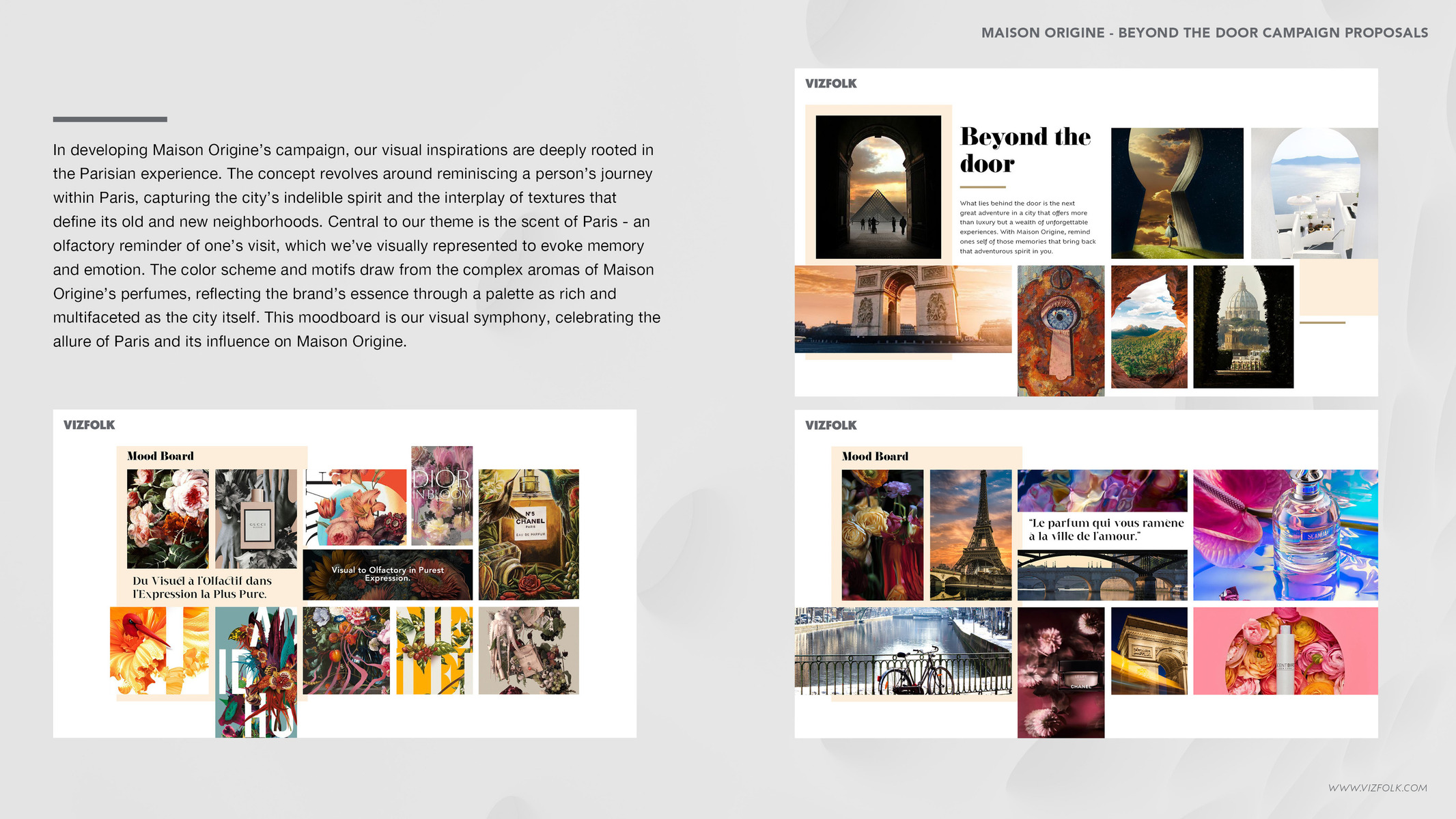 Perfume brand, Maison Origine digital content and communication branding case study.