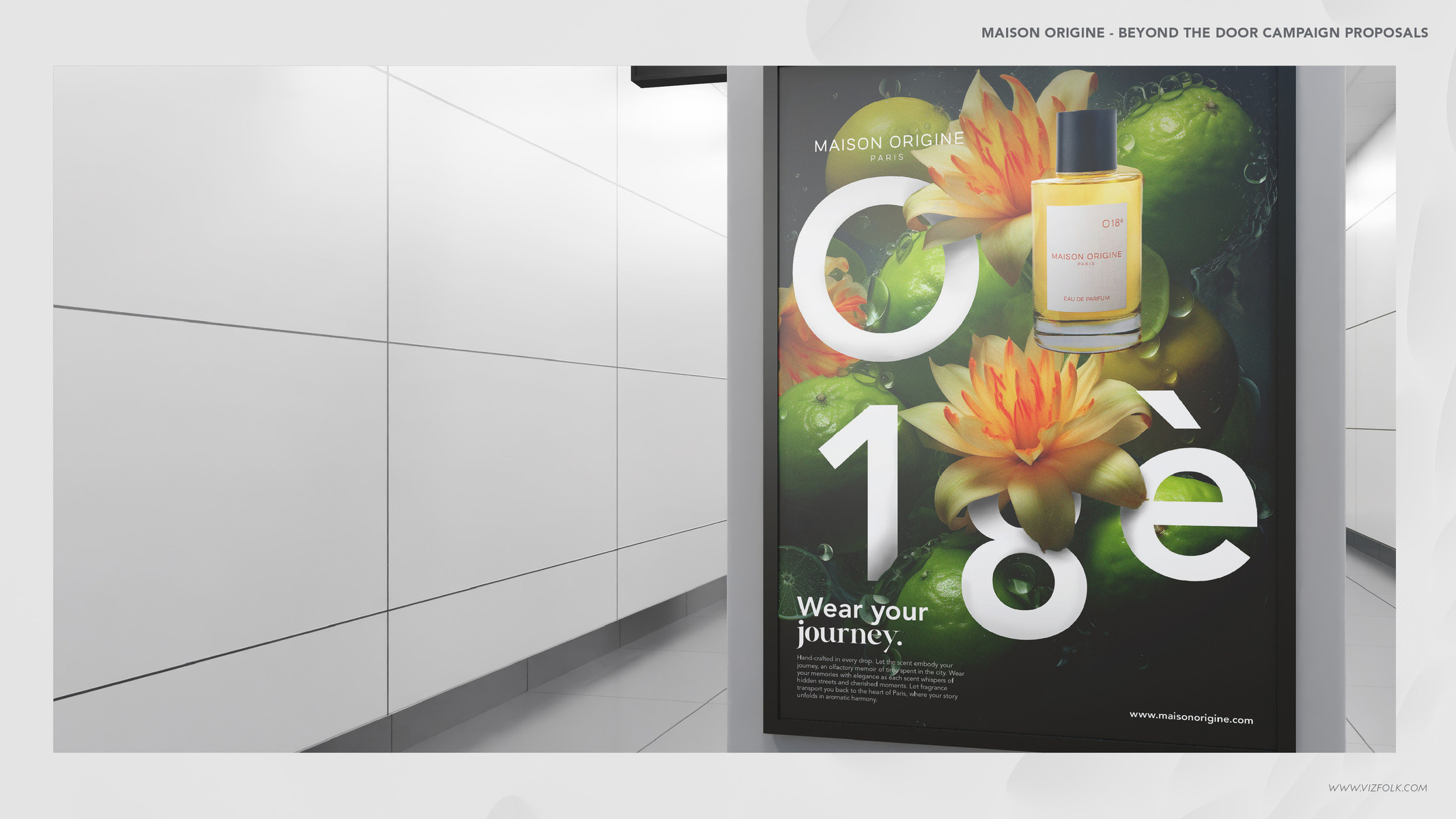 Perfume brand, Maison Origine digital content and communication branding case study.