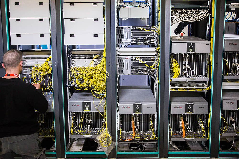 Industrie télécomunication, nouvelle technologie, internet, serveur.