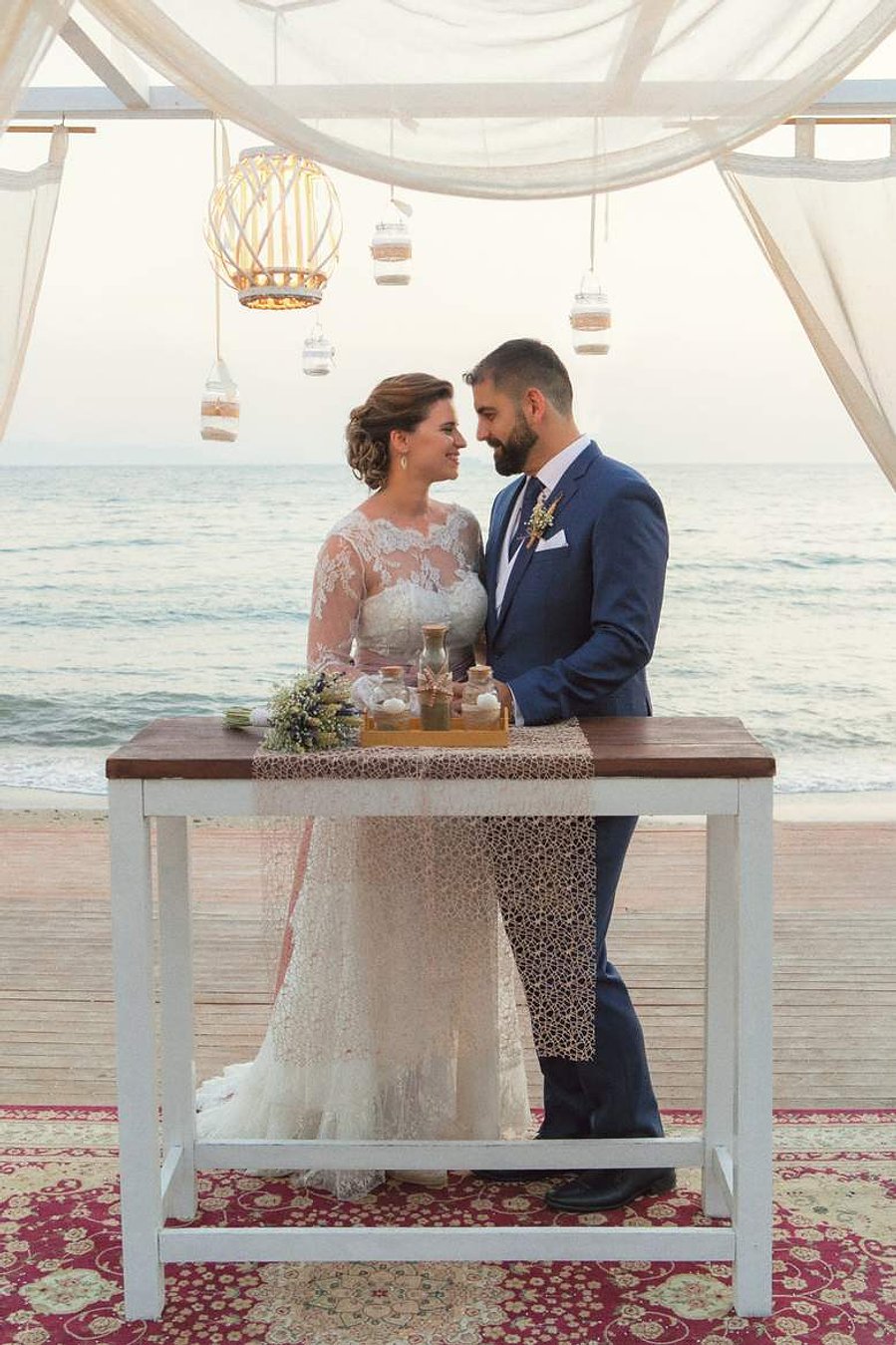 Greek-Spanish sand ceremony