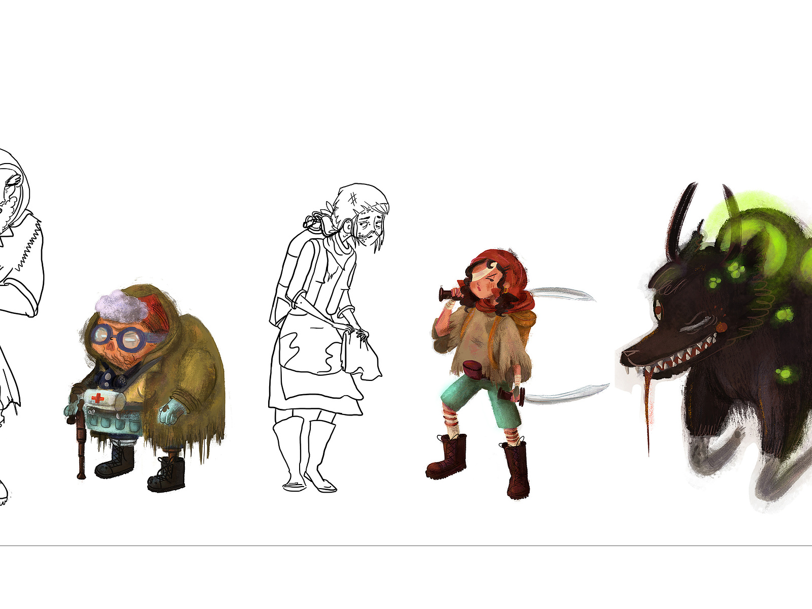 Character Design - Sara Sarhangpour - sarabearie