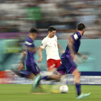 Robert Lewandowski of Poland, Poland v Argentina, FIFA World Cup 2022, Group C, Football, Stadium 974, Doha, Qatar - 30 Nov 2022, Michael Zemanek/Shutterstock