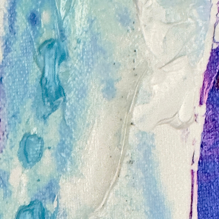 Justin Menendez - Hypnotic Detail - Macro close up of thick acrylic heavy impasto texture