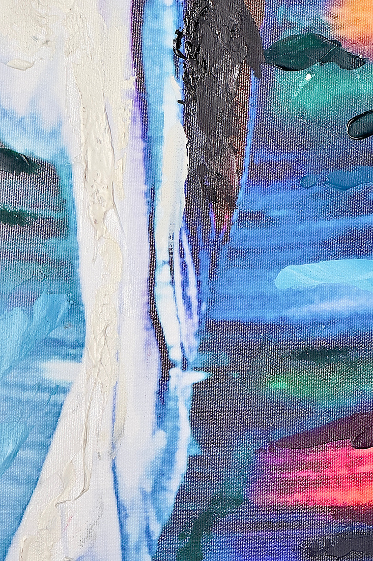 ustin Menendez - Juxtapositions Detail - Macro shot of color transitions