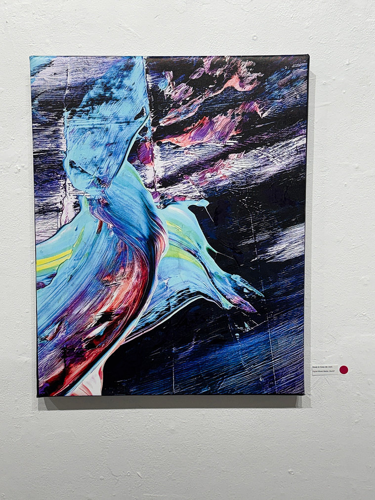 Justin Menendez - Study in Color #3 Installation - 24x30 inch scale view