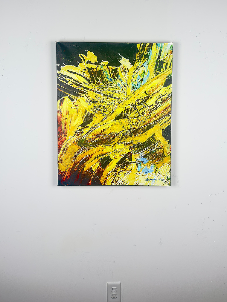 Justin Menendez - A Gilded Age Installation - 24x30 inch painting scale view