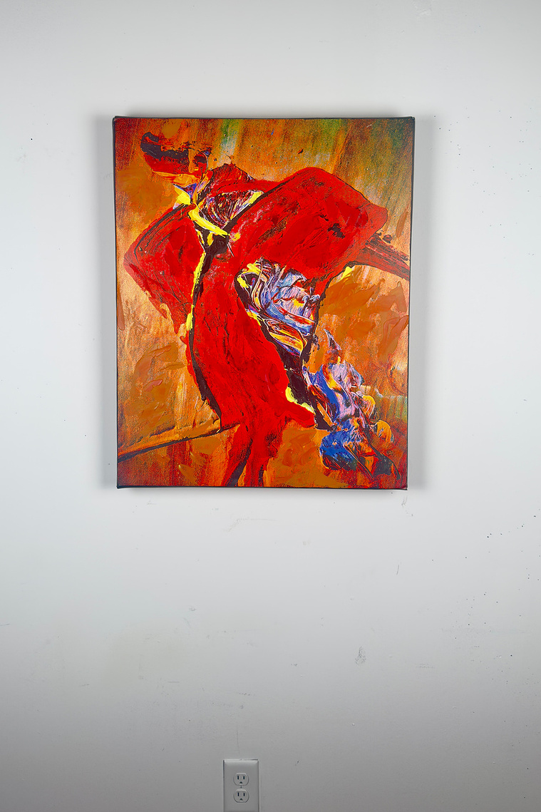 Justin Menendez - Vanity Installation - Contemporary art scale view on wall