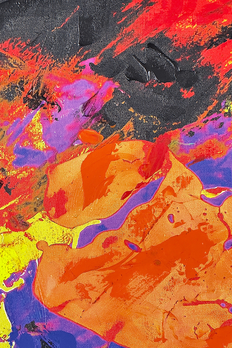 Justin Menendez - Under the Strata Detail - Macro shot of heavy textural ridges